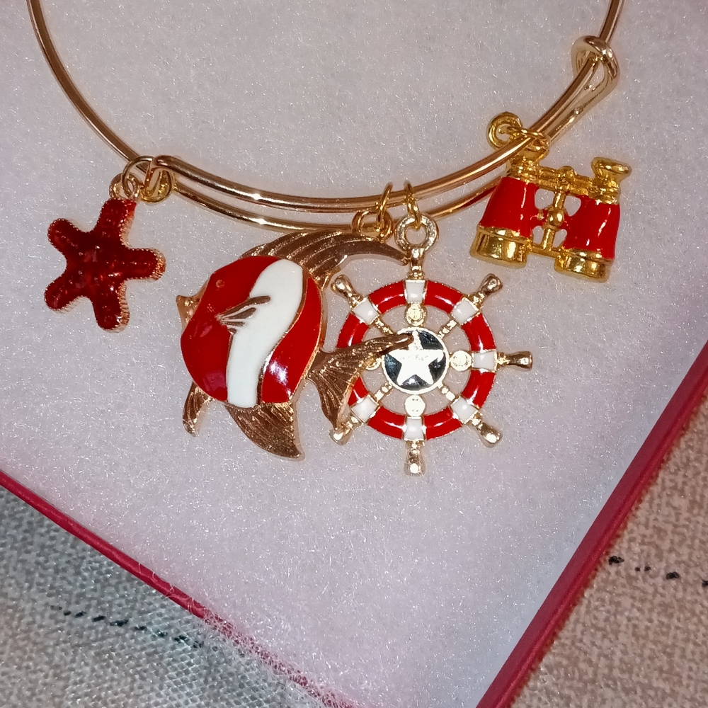 Ocean theme charm bracelets